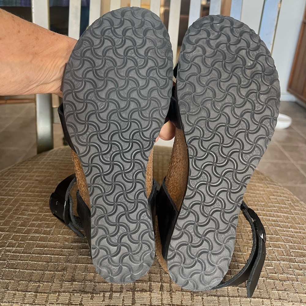 Birkenstock Papillio Lola sandals. Black leather. Size 37, 6-6.5. - Picture 11 of 13